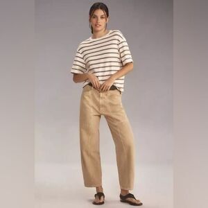 NWT Etica Denim Sallie Utility Taper Jeans in Sweet Coconut